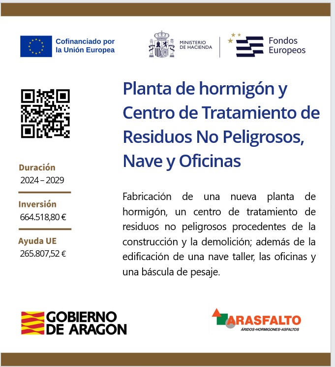 Placa acreditativa subvención Fondo de Transición Justa